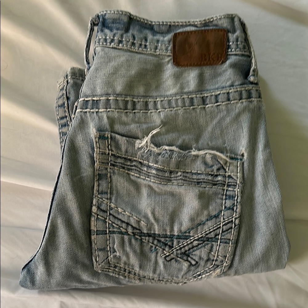 Buckle Light Blue Bootcut Jeans